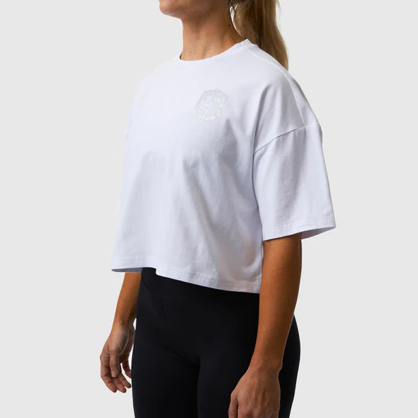 Born Primitive - Training Crop Tee (White)
