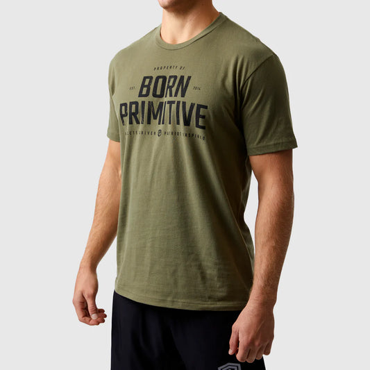 Born Primitive - Property of Born Primitive Tee (Green)