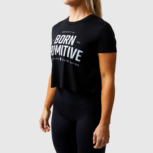 Born Primitive - Property of Born Primitive Crop Tee (Black)