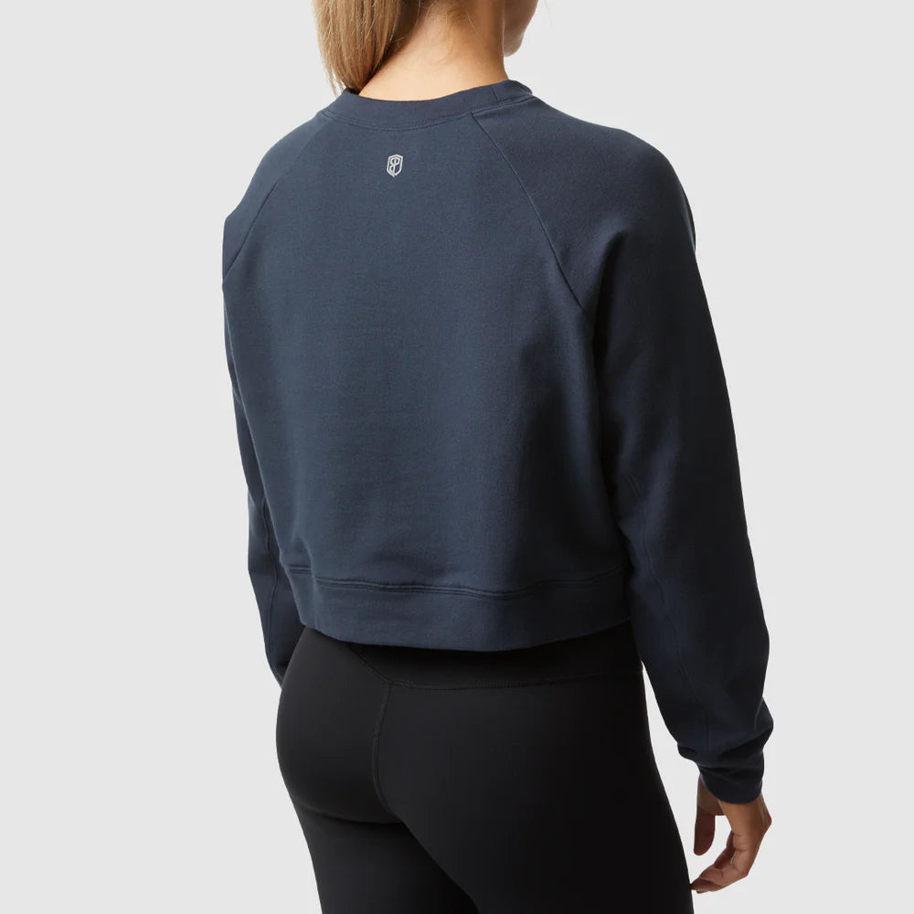 Born Primitive - Unmatched Cropped Crew Sweatshirt (Blueberry)