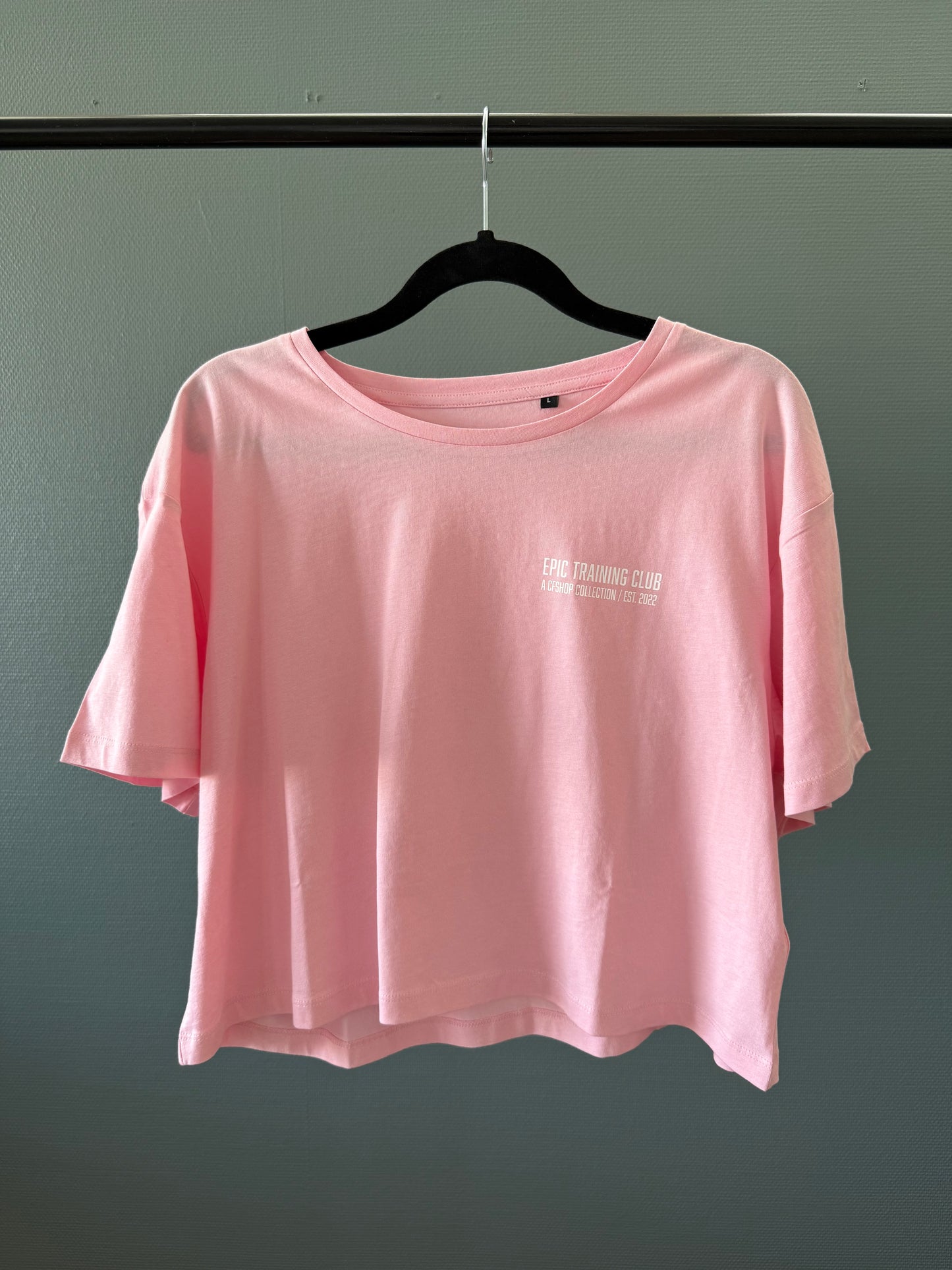 Epic Training Club Crop Tee (Power Pink)