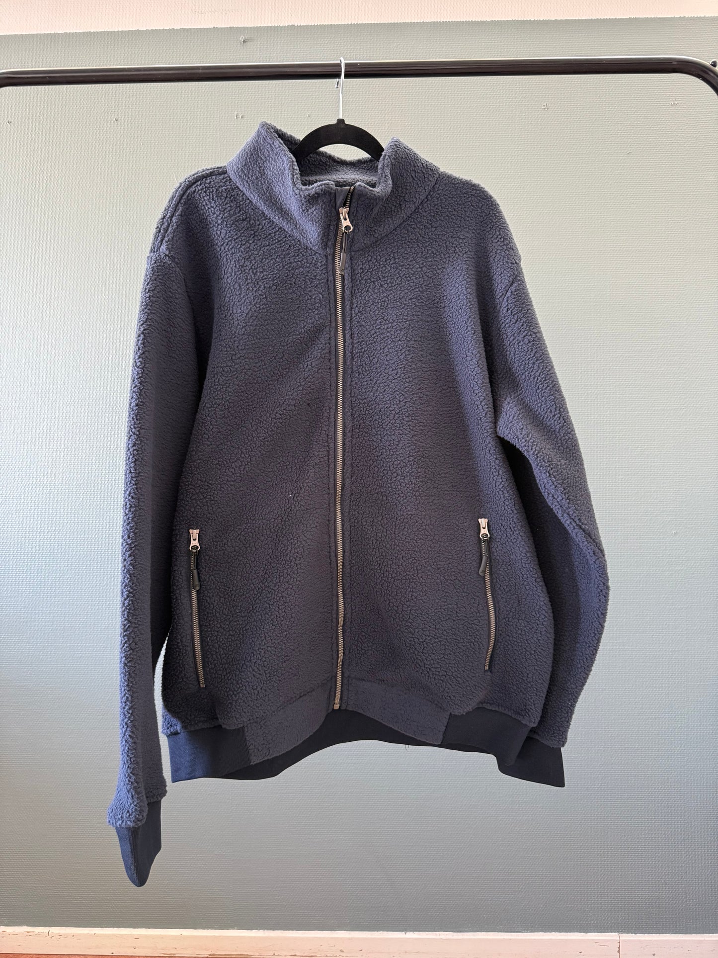 Unisex Sherpa Jacket (Blue)