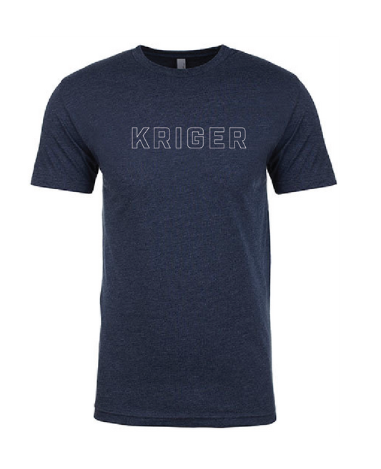 Kriger Training - Outline Quote Tee (Midnight Navy)
