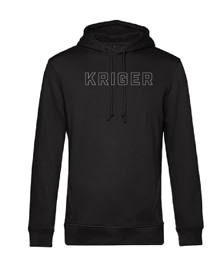 Kriger Training Outline Quote Hoody (Black)