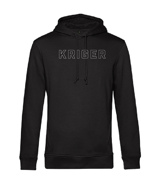 Kriger Training Outline Quote Hoody (Black)
