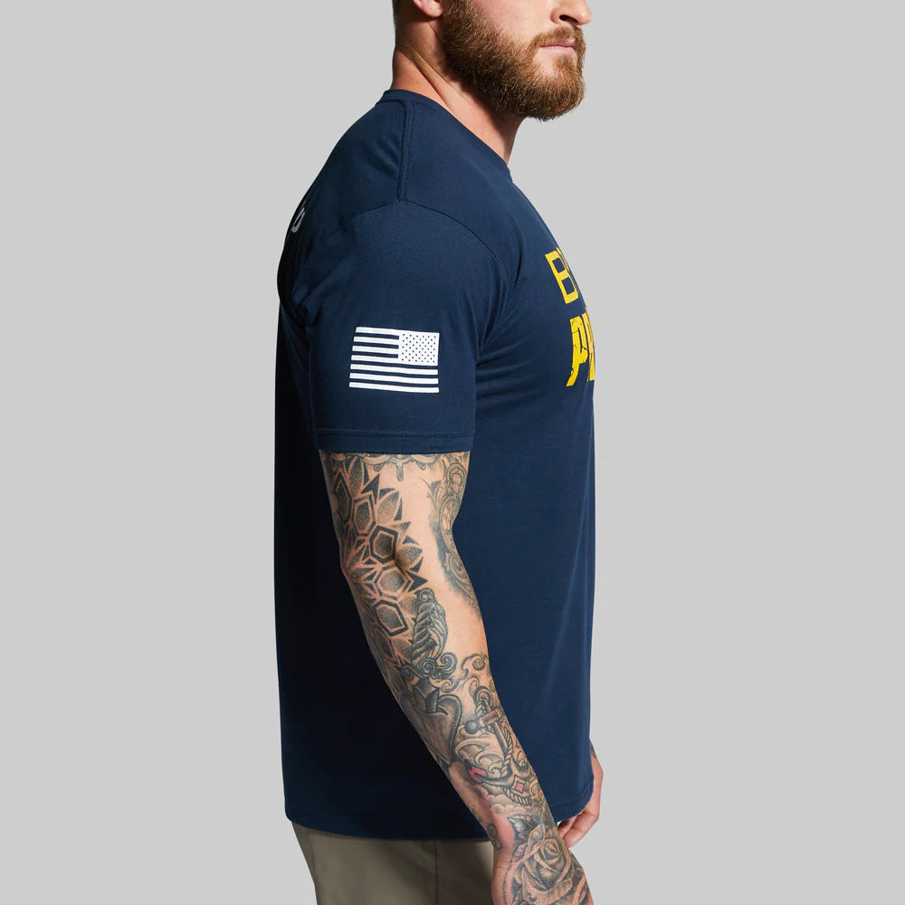 Born Primitive - Brand Tee (Midnight Navy/Gold)