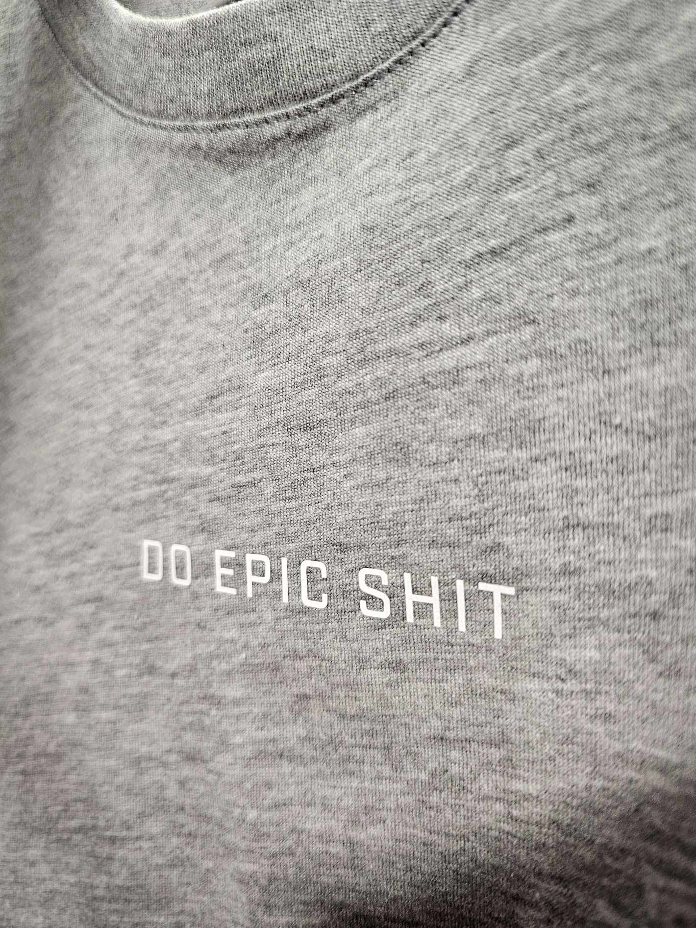 Epic Crop Racerback Tank (Athletic Grey)