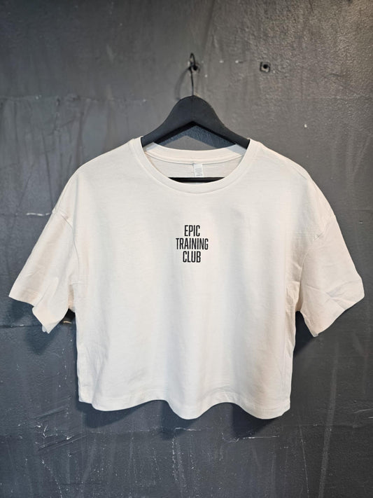 Epic Training Club - Crop Tee (Vintage White)
