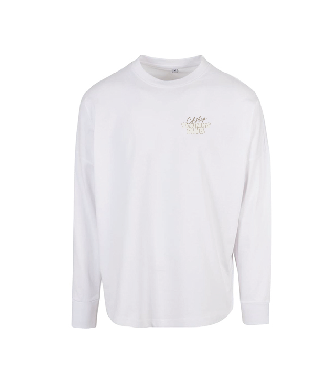 CFSHOP Training Club - Oversize Longsleeve Tee (White)