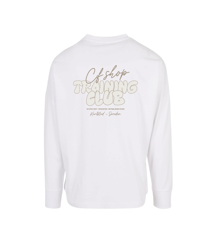 CFSHOP Training Club - Oversize Longsleeve Tee (White)