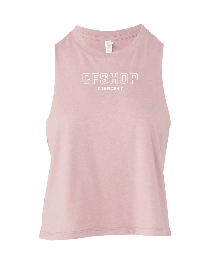 CFSHOP Logo Racerback Crop Tank  (Orchid)