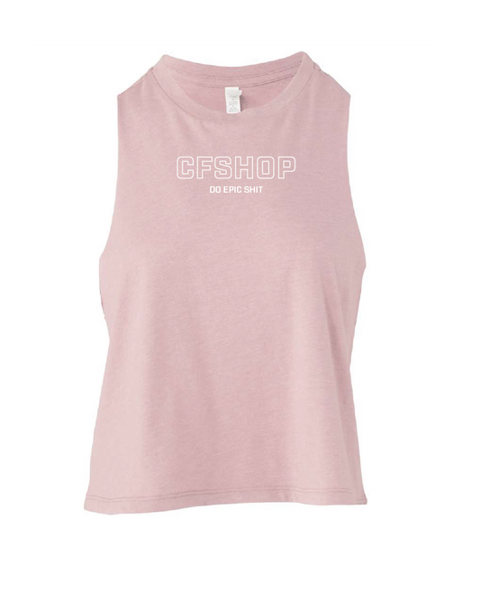 CFSHOP Logo Racerback Crop Tank  (Orchid)