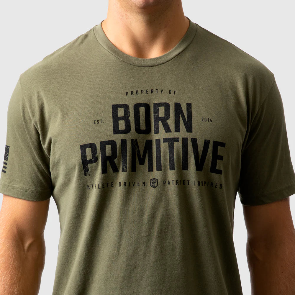 Born Primitive - Property of Born Primitive Tee (Green)