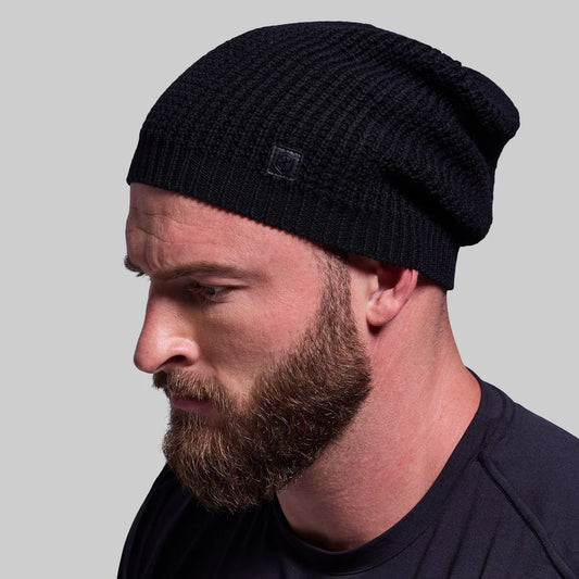 Born Primitive - Waffle Knit Beanie (Black)