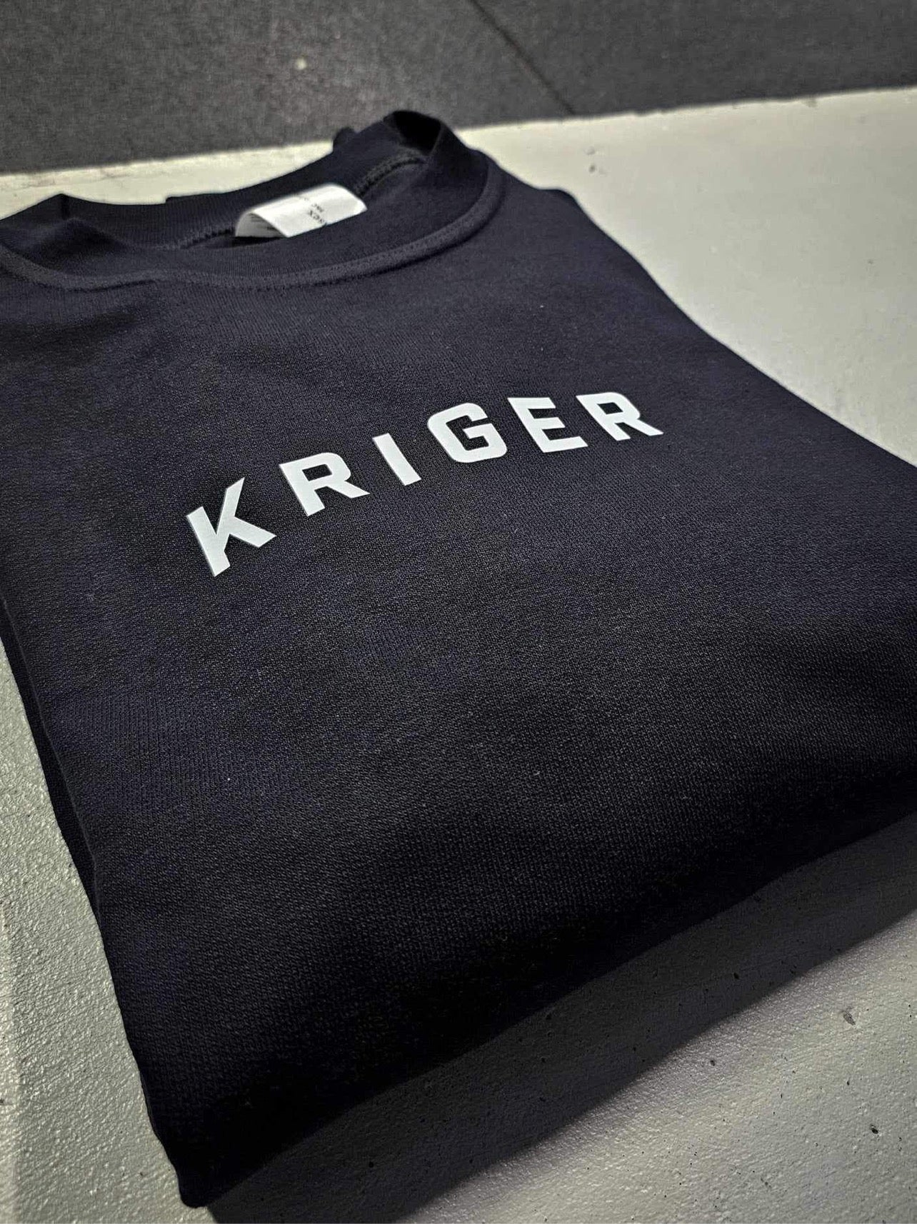 Kriger Training Quote Crew Sweatshirt (Black)