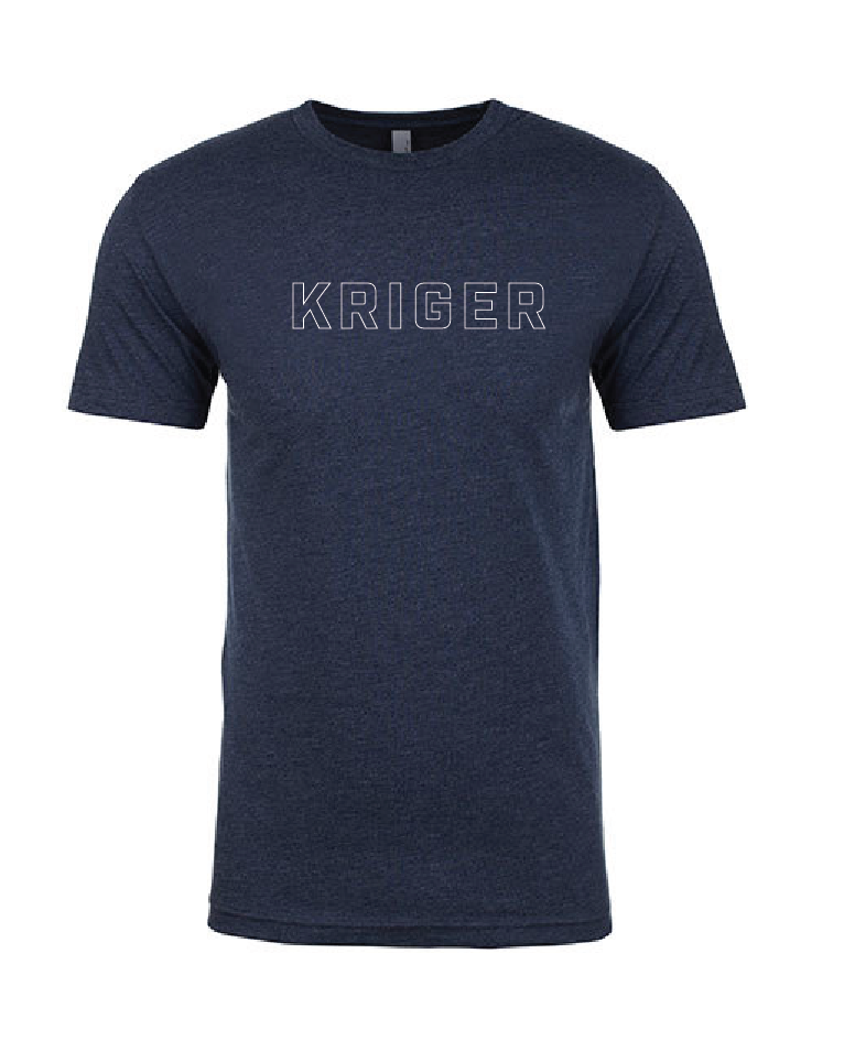 Kriger Training - Outline Quote Tee (Midnight Navy)