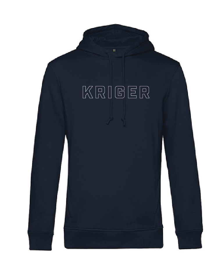 Kriger Training Outline Quote Hoody (Navy)