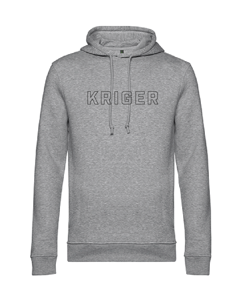 Kriger Training Outline Quote Hoody (Heather Grey)