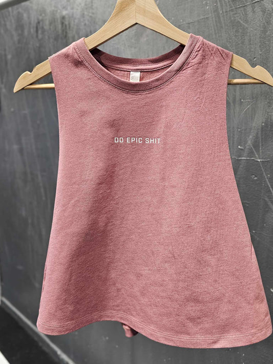 Epic Crop Racerback Tank (Mauve)