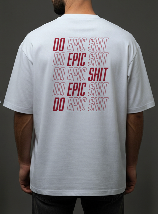 REPEAT Premium Oversize Tee White